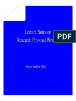 Unit 9. Reserach Proposal Writing