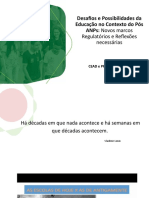 Desafios E Possibilidades Da Educação No Contexto Do Pós Anps: Novos Marcos