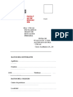 Facult Ad de Educac IÓN: Datos Del Estudiante