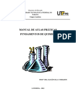 Manual de Aulas Práticas Fundamentos de Quimica: Universidade Tecnológica Federal Do Paraná