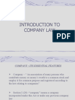 Introduction To Company Law