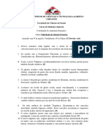 Instituto Superior de Ciências E Tecnologia Alberto Chipande Faculdade de Ciências de Saúde Curso de Medicina Dentaria