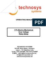 Electromechanical Over Voltage Relay