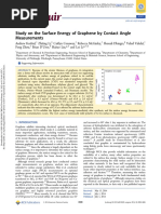 Study On The Surface Energy of Graphene by Contact Angle Measurements