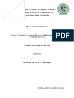 Conceptos Básicos de La Estadística Inferencial, Paramétrica y No Paramétrica