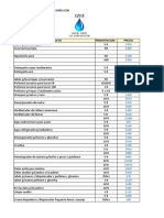 LISTA PUBLICO DE PRODUCTOS DE LIMPIEZA 2 Octubre 2014