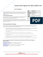 Channel Partner Levels and Program For 2023, #2023-141