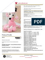 Cachorro Poodle Rosa