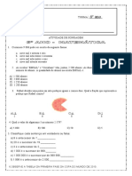 Sondagem, Revisão de Matemática 6º Ano Matemática e Geometria