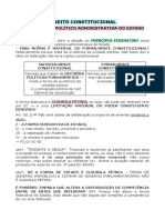 Direito Constitucional: Organização Político Administrativa Do Estado