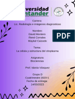 Trabajo Práctico Sobre La Célula y Estructuras Del Citoplasma