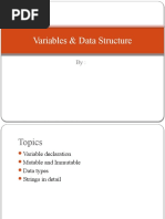 Variables & Data Structure