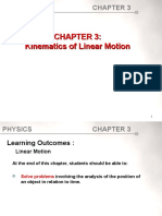 Kinematics of Linear Motion