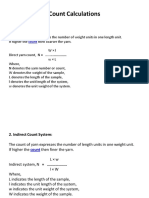 Count Calculations