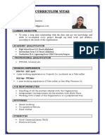 Curriculum Vitae: Ritu Kumari