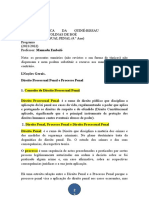 I.Noções Gerais. Direito Processual Penal e Processo Penal 1. Conceito de Direito Processual Penal