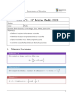 Guía III° Medio N°3