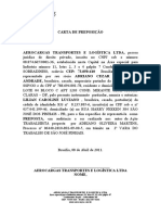 Carta de Preposição - Aerocargas