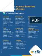 Nuevos - Horarios Oficinas