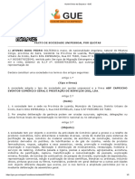 Pacto de Sociedade Unipessoal Por Quotas