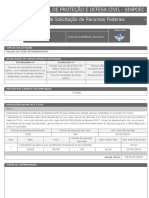 Sistema Nacional de Proteção E Defesa Civil - Sinpdec Formulário de Solicitação de Recursos Federais