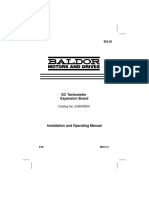 DC Tachometer Expansion Board: Catalog No. EXB006A01