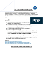 Solar System Model Project Horne HR