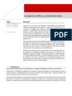 Inteligencia Artificial Investigación Científica y Consideraciones Éticas