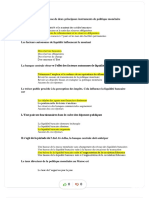 E L'effet Des Facteurs Autonomes de Liquidité Afin de