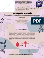 Cuidado Integral de La Mujer de Parto y Puerperio 2.: Tratamiento (Maniobras para Hemorragia Uterina) Hipertonía Y Atonía