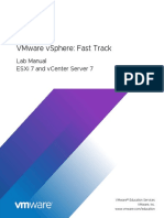 Vmware Vsphere: Fast Track: Lab Manual Esxi 7 and Vcenter Server 7