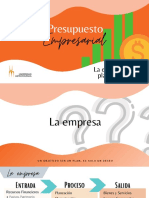 La Empresa y La Planificación - Presupuesto Empresarial