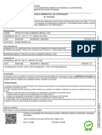 Licença Ambiental de Operação #378/2021: Condições Gerais