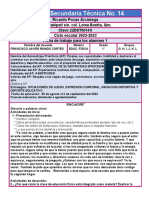 TEC 14 FICHA SEMANAL PARA LOS ALUMNOS 1er Grado No 1 2022-2023 Encuadre