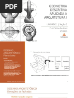 Geometria Descritiva Aplicada A Arquitetura I: UNIDADE 1 - Seção 2