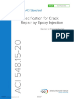 Specification For Crack Repair by Epoxy Injection: An ACI Standard