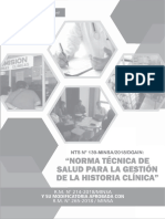 Norma Tecnica Historia Clinica