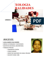 Osteologia Generalidades: Unidad 1