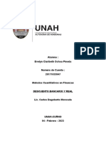 EJERCICIOS UNIDAD 1, TEMA 2 FORO (Descuesto Bancario y Real)