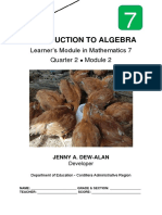 Math7 - Q2 - Module 2 - Introduction-to-Algebra