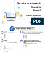 Matemática Unidad 1: Estudios Generales Semestre I