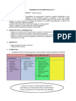 Experiencia de Aprendizaje #3 1. Nombre de La Experiencia: " 2. Situación