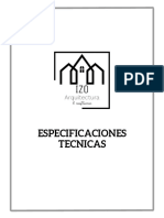 Especificaciones Tecnicas