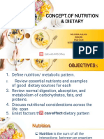 Concept of Nutrition & Dietary (