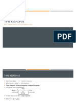 Time Response: First Order System & Second Order System