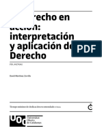 El Derecho en Acción: Interpretación y Aplicación Del Derecho