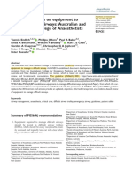 Updated Guideline On Equipment To Manage Difficult Airways: Australian and New Zealand College of Anaesthetists