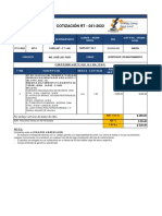 Cotización RT-041-2022 COMPRESOR HERTZ HSC-18.5 KW - VENTA DE VÁLVULA TERMOSTÁTICA