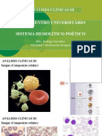 Análises Clínicas Iii: Ibmr - Centro Universitário Sistema Hemolítico-Poético