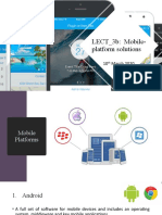 LECT - 3b: Mobile-Platform Solutions: 10 March 2020